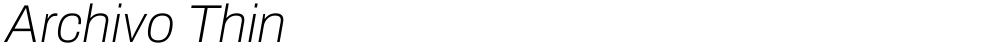 Archivo Thin