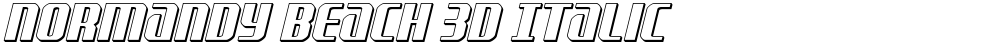 Normandy Beach 3D Italic