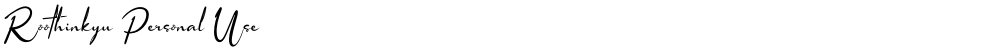 Roothinkyu Personal Use