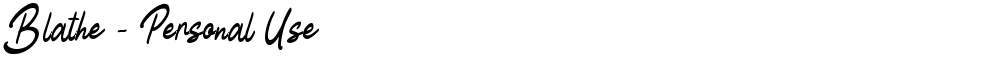 Blathe - Personal Use