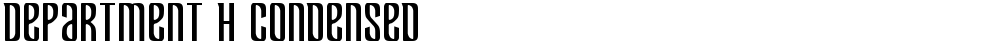 Department H Condensed