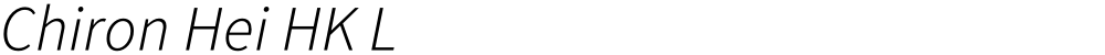 Chiron Hei HK L