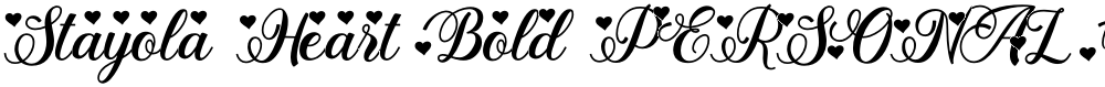 Stayola Heart Bold PERSONAL USE