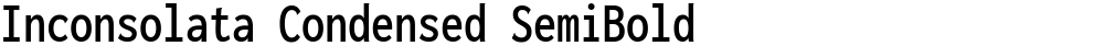 Inconsolata Condensed SemiBold
