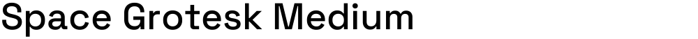 Space Grotesk Medium