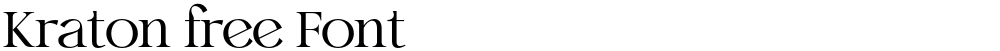 Kraton free Font 