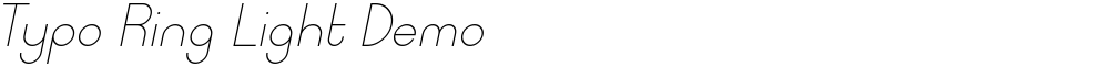 Typo Ring Light Demo
