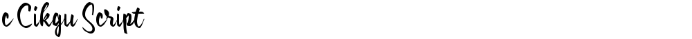c Cikgu Script