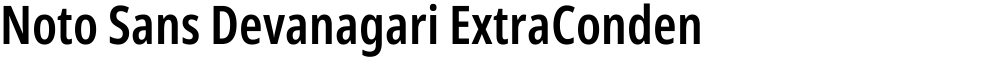 Noto Sans Devanagari ExtraCondensed SemiBold
