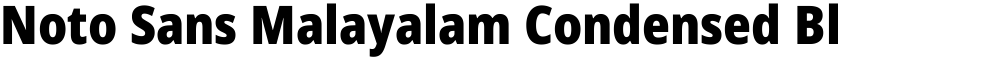 Noto Sans Malayalam Condensed Black