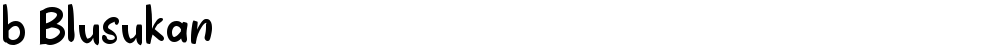 b Blusukan