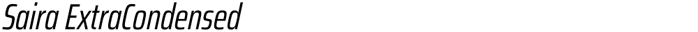 Saira ExtraCondensed