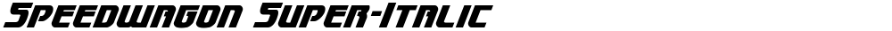 Speedwagon Super-Italic