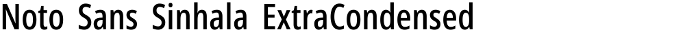 Noto Sans Sinhala ExtraCondensed Medium