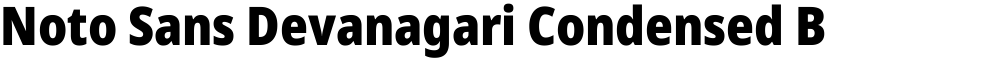 Noto Sans Devanagari Condensed Black