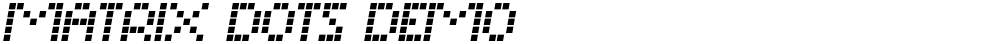 Matrix Dots Demo