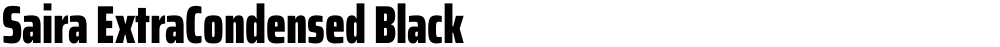Saira ExtraCondensed Black