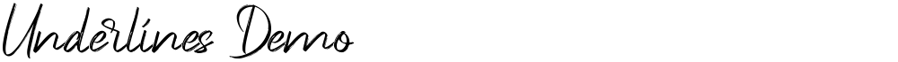 Underlines Demo