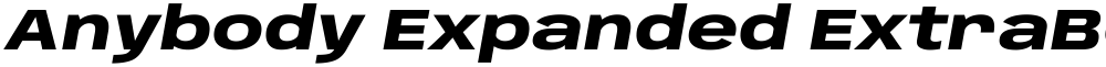 Anybody Expanded ExtraBold