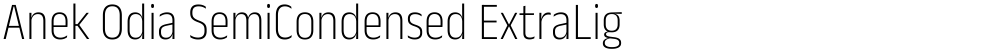 Anek Odia SemiCondensed ExtraLight