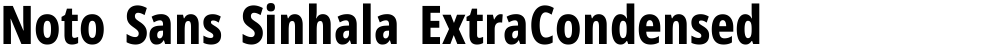 Noto Sans Sinhala ExtraCondensed ExtraBold