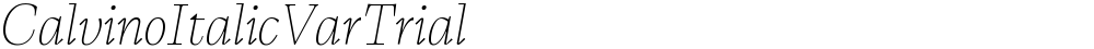 CalvinoItalicVarTrial