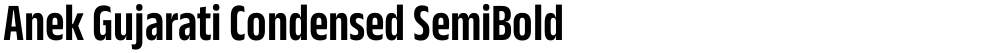 Anek Gujarati Condensed SemiBold