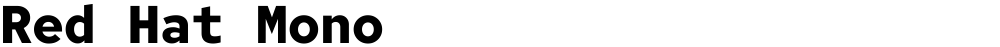 Red Hat Mono