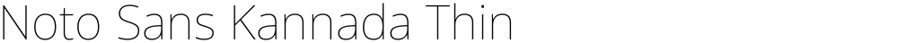 Noto Sans Kannada Thin