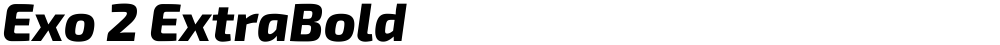 Exo 2 ExtraBold