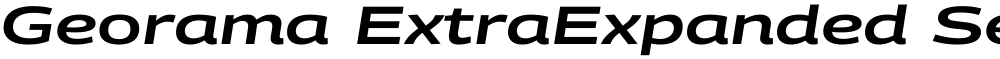 Georama ExtraExpanded SemiBold