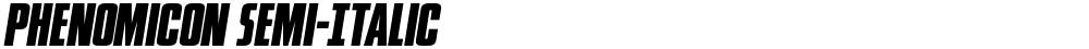 Phenomicon Semi-Italic