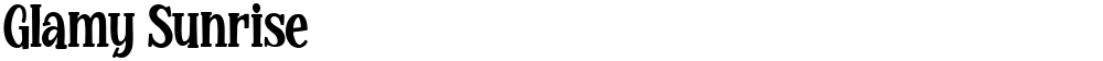 Glamy Sunrise