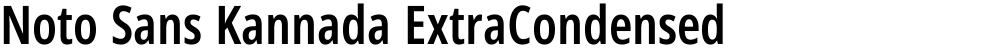 Noto Sans Kannada ExtraCondensed SemiBold