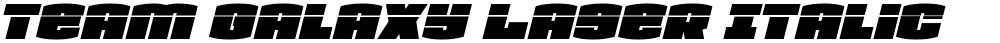 Team Galaxy Laser Italic
