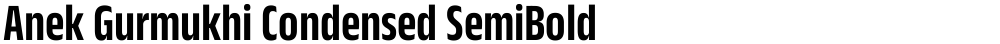 Anek Gurmukhi Condensed SemiBold