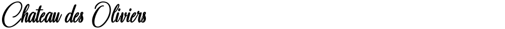 Chateau des Oliviers