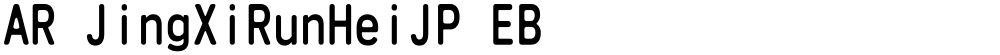 AR JingXiRunHeiJP EB