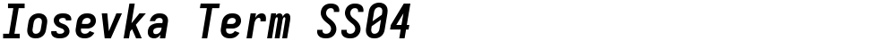Iosevka Term SS04