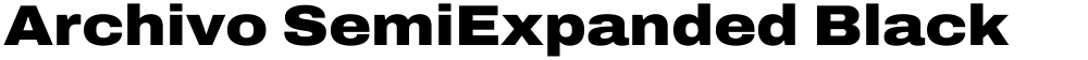Archivo SemiExpanded Black