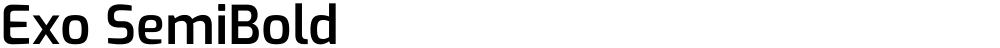 Exo SemiBold