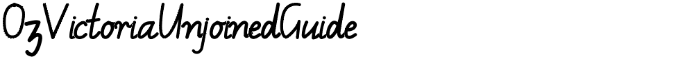 OzVictoriaUnjoinedGuide