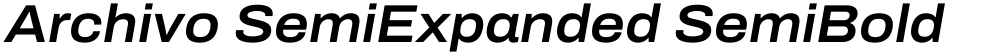Archivo SemiExpanded SemiBold