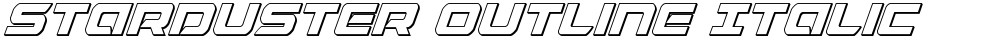 Starduster Outline Italic