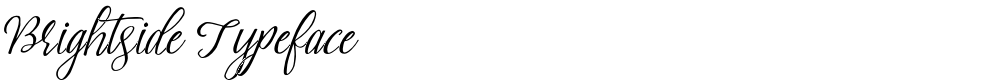Brightside Typeface