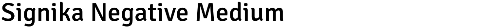 Signika Negative Medium