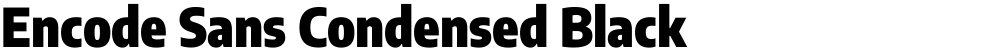 Encode Sans Condensed Black