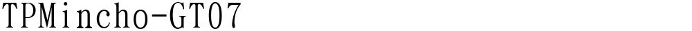 TPMincho-GT07