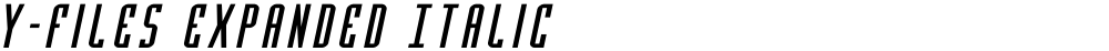 Y-Files Expanded Italic