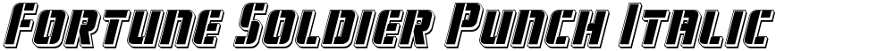 Fortune Soldier Punch Italic